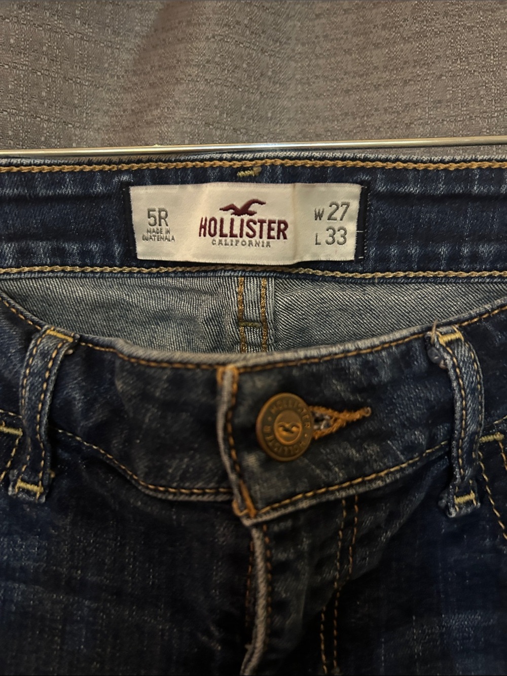 Hollister Women's Dark Blue Flared Jeans - Picture 2 of 4